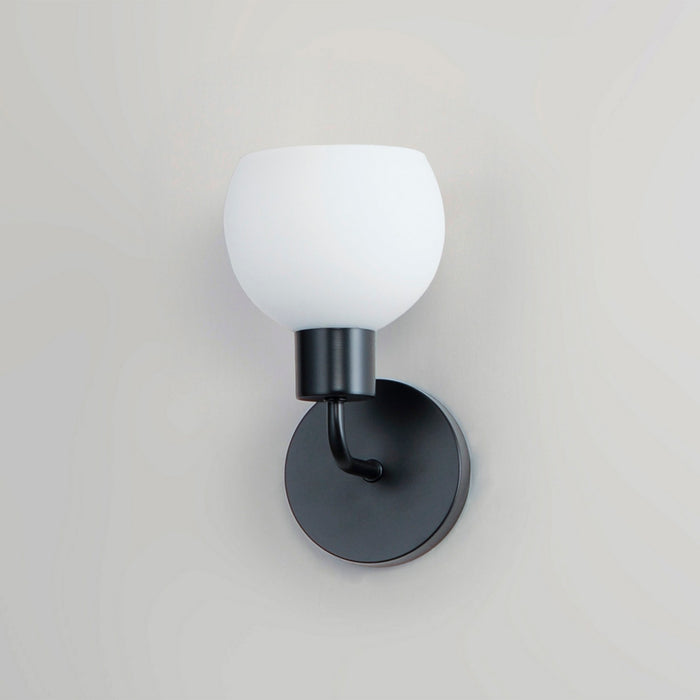Maxim 11271SWBK One Light Wall Sconce, Black