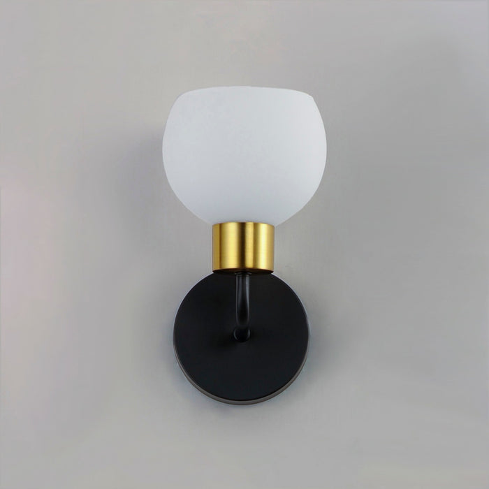 Maxim 11271SWBZSBR One Light Wall Sconce, Bronze / Satin Brass