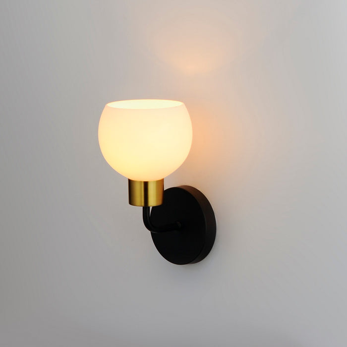 Maxim 11271SWBZSBR One Light Wall Sconce, Bronze / Satin Brass
