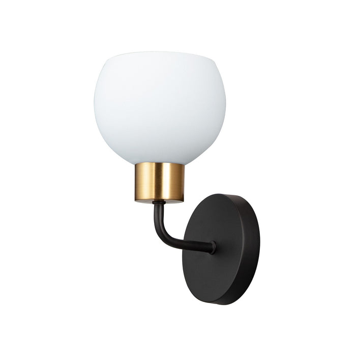 Maxim 11271SWBZSBR One Light Wall Sconce, Bronze / Satin Brass