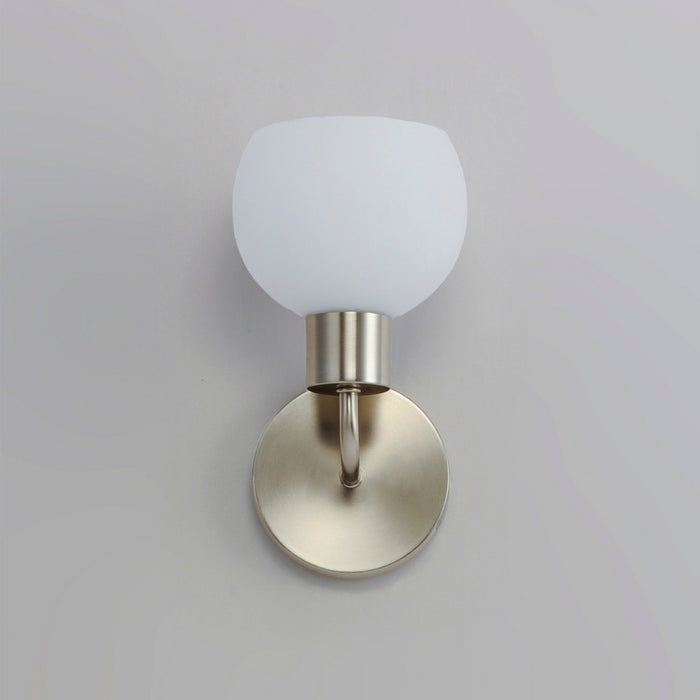Maxim 11271SWSN One Light Wall Sconce, Satin Nickel