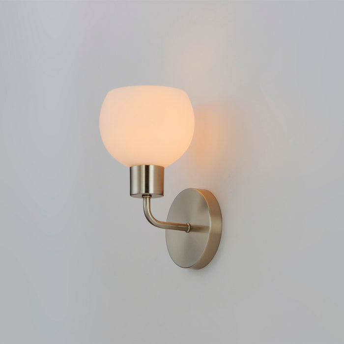 Maxim 11271SWSN One Light Wall Sconce, Satin Nickel