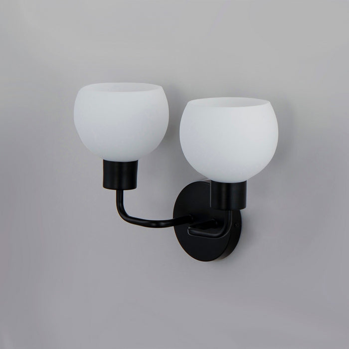 Maxim 11272SWBK Two Light Wall Sconce, Black