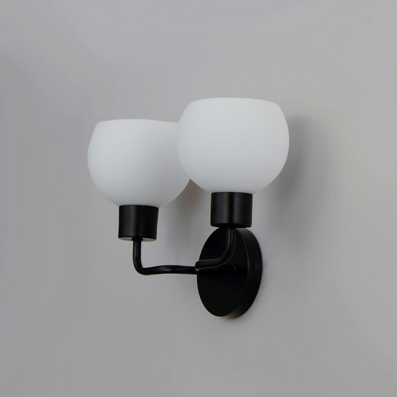 Maxim 11272SWBK Two Light Wall Sconce, Black