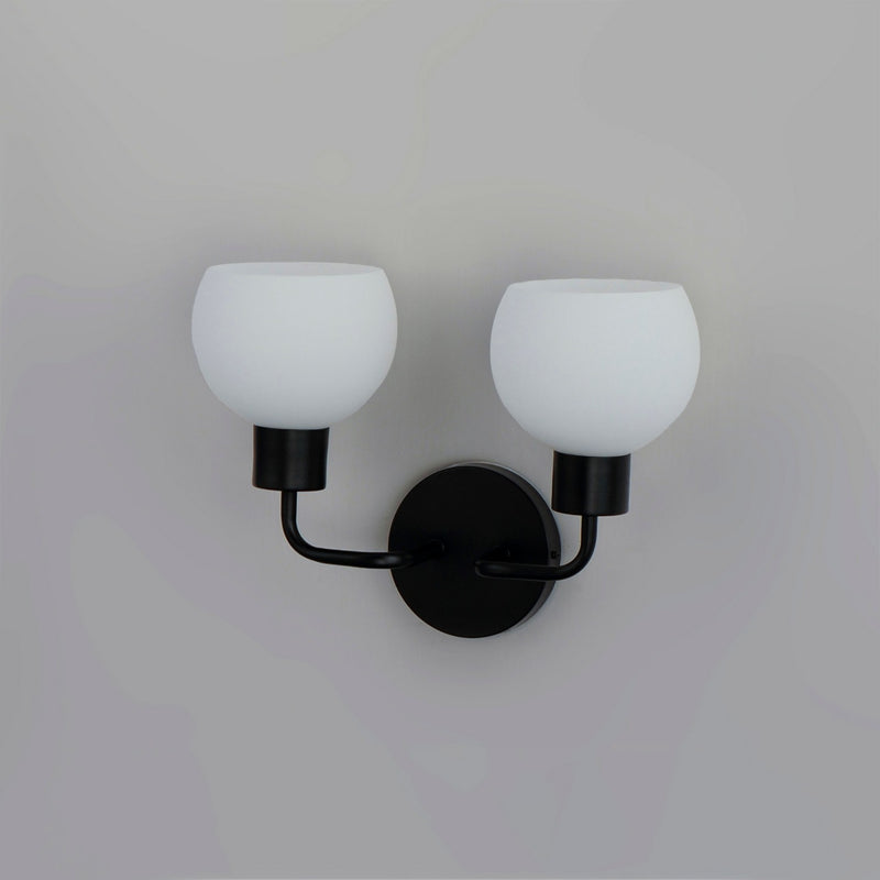 Maxim 11272SWBK Two Light Wall Sconce, Black