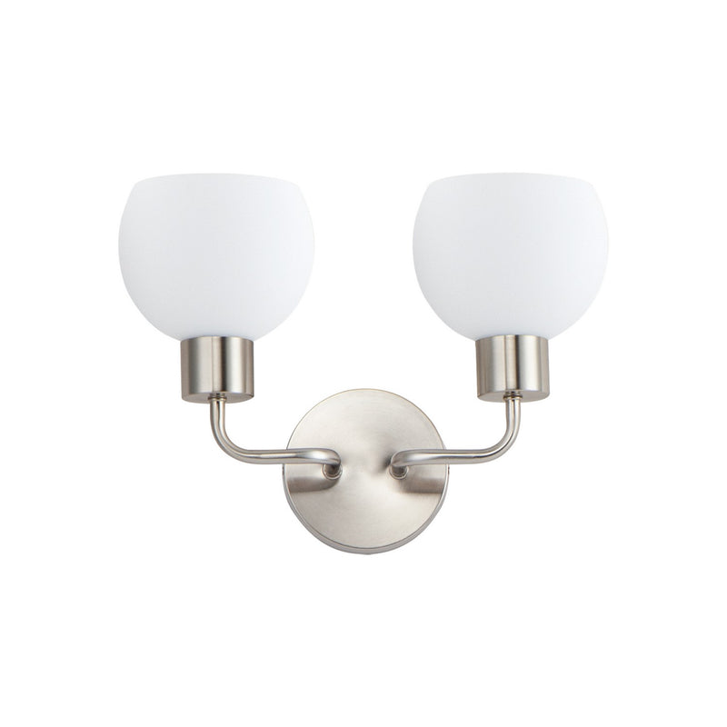 Maxim 11272SWSN Two Light Wall Sconce, Satin Nickel