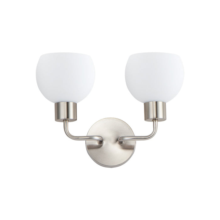 Maxim 11272SWSN Two Light Wall Sconce, Satin Nickel