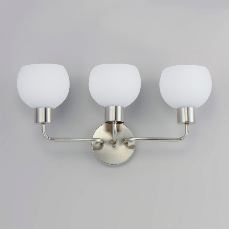 Maxim 11273SWSN Three Light Bath Vanity, Satin Nickel