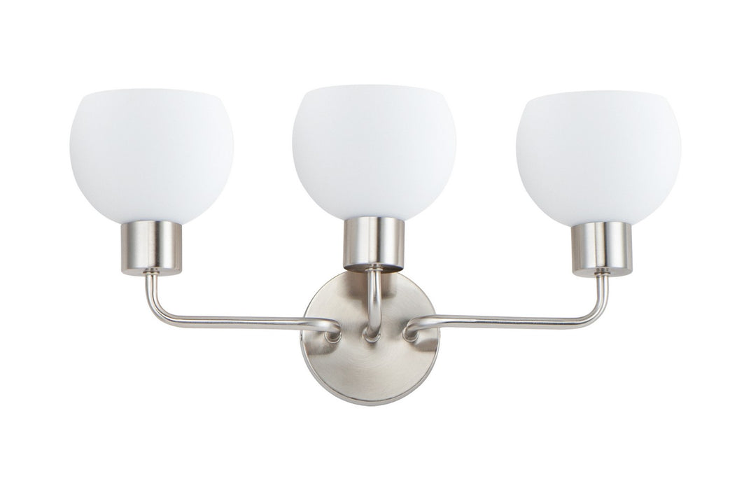 Maxim 11273SWSN Three Light Bath Vanity, Satin Nickel