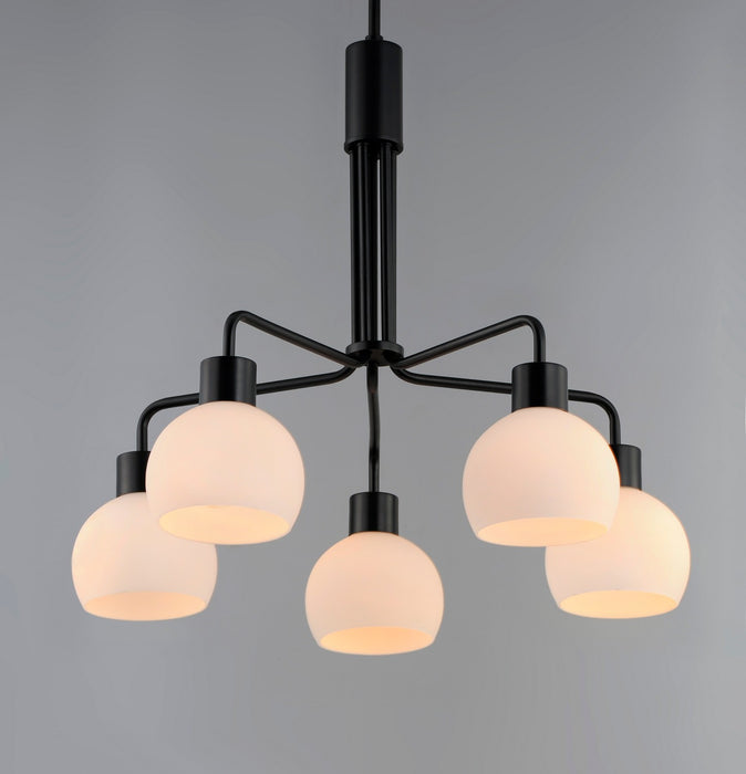 Maxim 11277SWBK Five Light Chandelier, Black