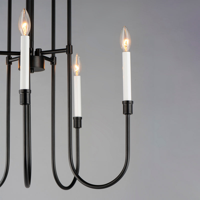 Maxim 11285BK Five Light Chandelier, Black