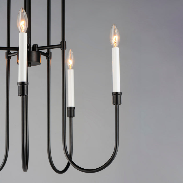Maxim 11285BK Five Light Chandelier, Black