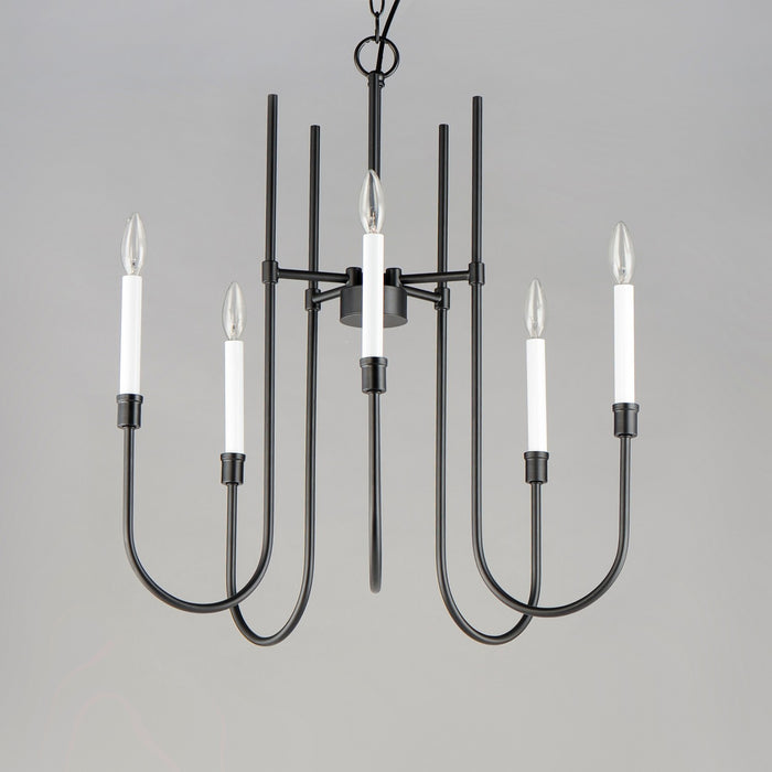 Maxim 11285BK Five Light Chandelier, Black