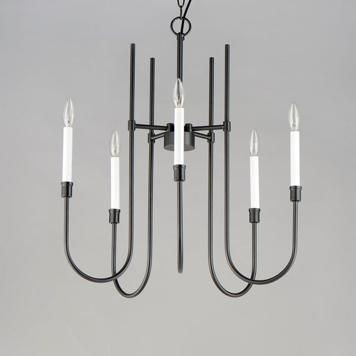 Maxim 11289BK Nine Light Chandelier, Black