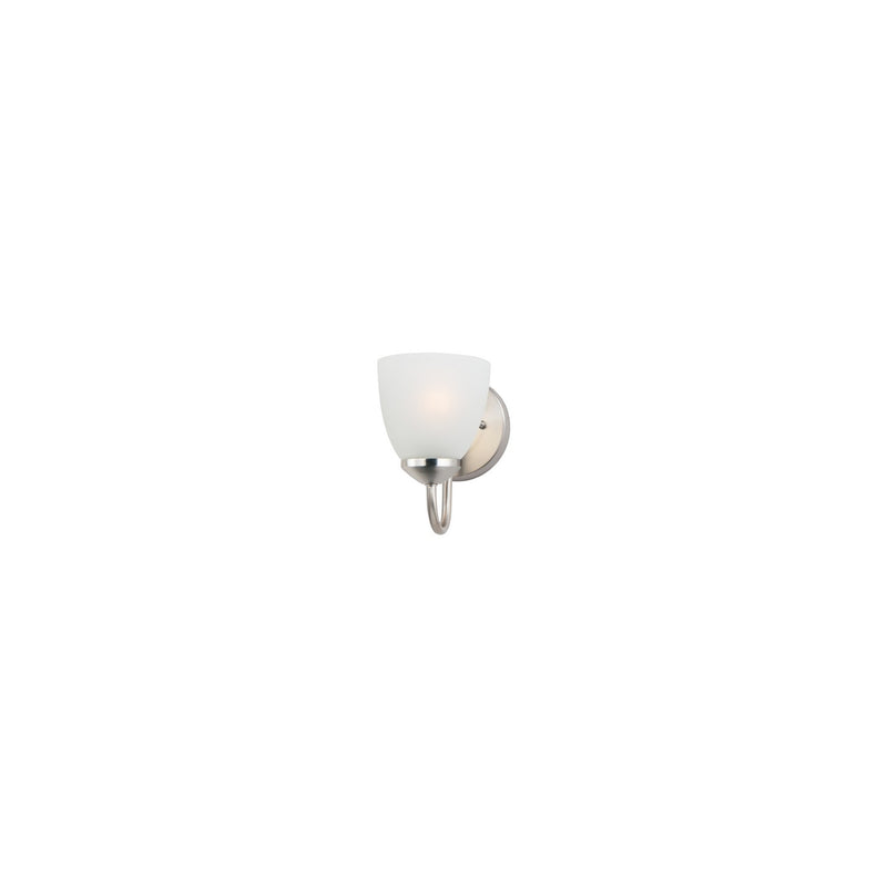 Maxim 11381FTSN One Light Bath Vanity, Satin Nickel