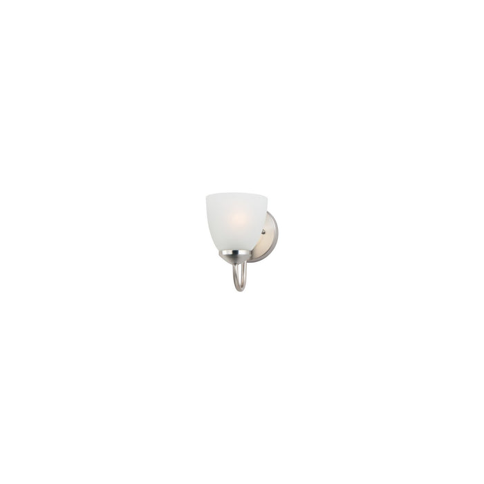Maxim 11381FTSN One Light Bath Vanity, Satin Nickel