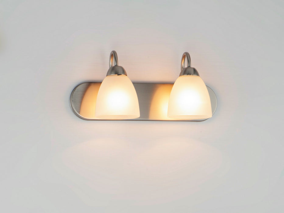 Maxim 11382FTSN Two Light Bath Vanity, Satin Nickel