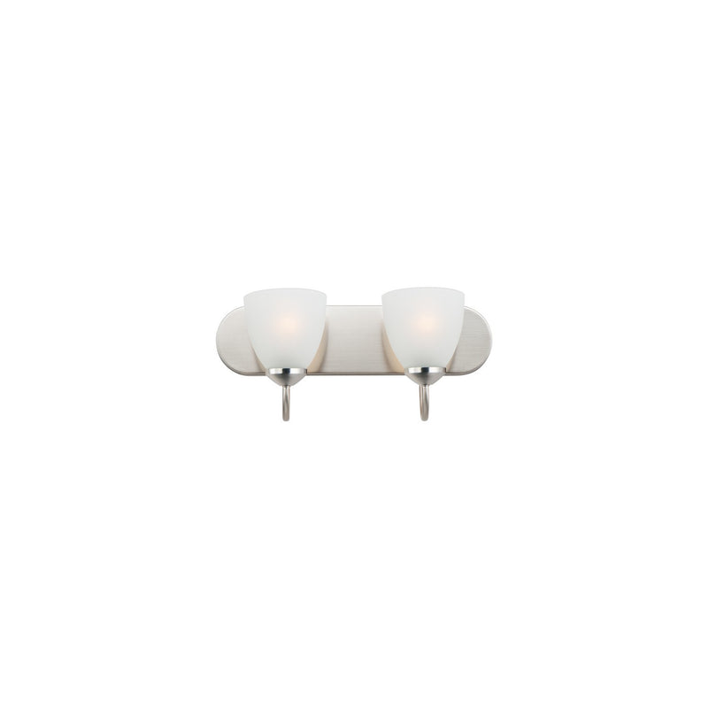 Maxim 11382FTSN Two Light Bath Vanity, Satin Nickel