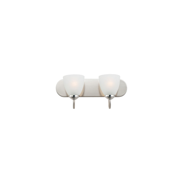 Maxim 11382FTSN Two Light Bath Vanity, Satin Nickel