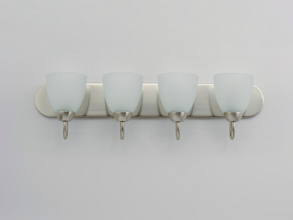 Maxim 11384FTSN Four Light Bath Vanity, Satin Nickel
