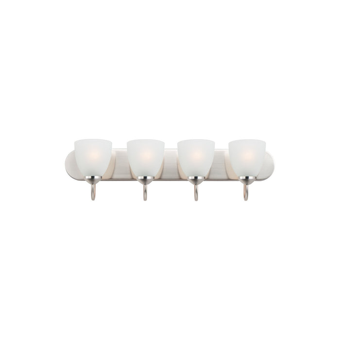 Maxim 11384FTSN Four Light Bath Vanity, Satin Nickel