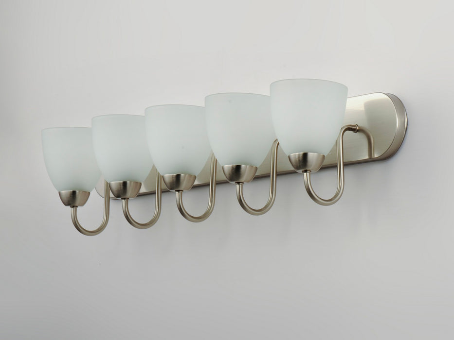 Maxim 11385FTSN Five Light Bath Vanity, Satin Nickel