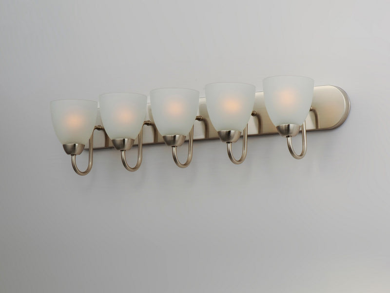 Maxim 11385FTSN Five Light Bath Vanity, Satin Nickel
