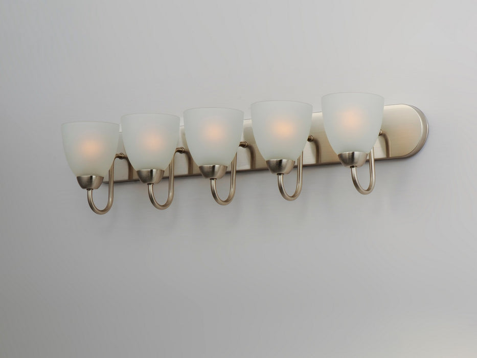 Maxim 11385FTSN Five Light Bath Vanity, Satin Nickel