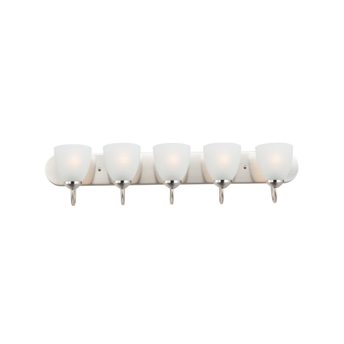 Maxim 11385FTSN Five Light Bath Vanity, Satin Nickel