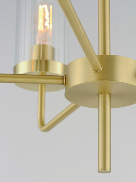 Maxim 11475CRSBR Five Light Chandelier, Satin Brass