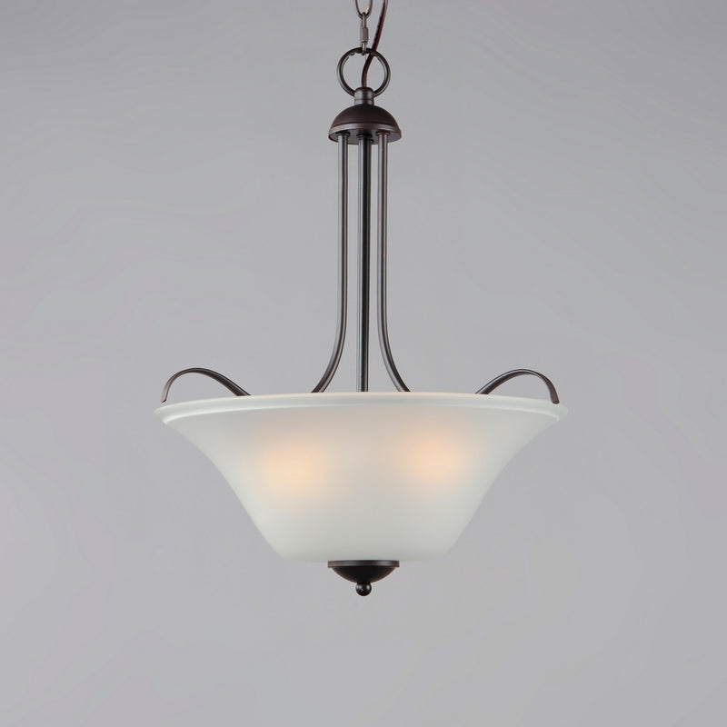 Maxim 12070FTOI Three Light Pendant, Oil Rubbed Bronze