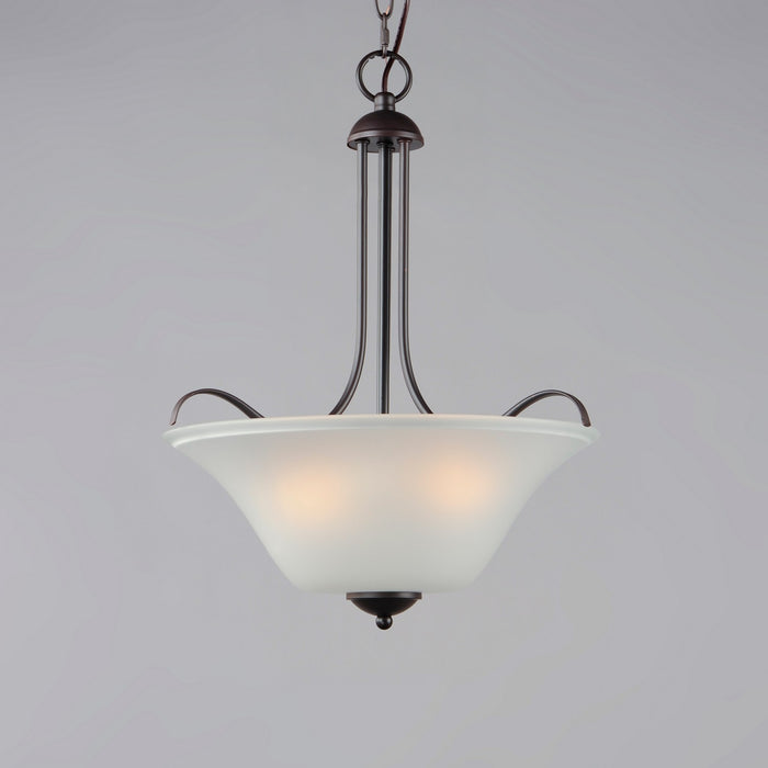Maxim 12070FTOI Three Light Pendant, Oil Rubbed Bronze