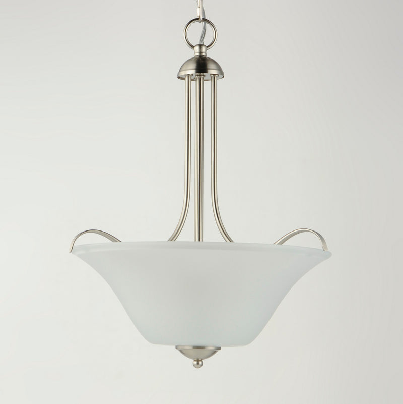 Maxim 12070FTSN Three Light Pendant, Satin Nickel