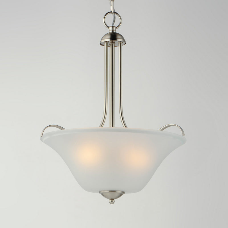 Maxim 12070FTSN Three Light Pendant, Satin Nickel