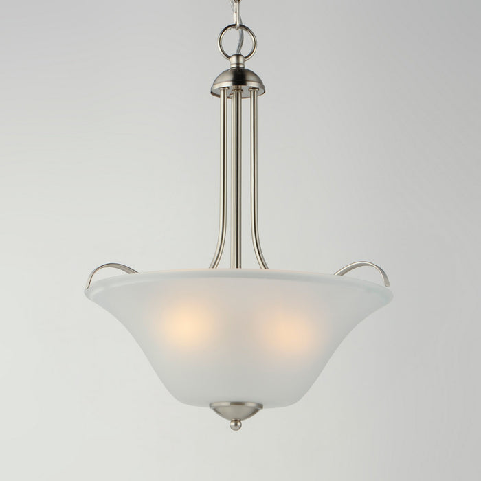 Maxim 12070FTSN Three Light Pendant, Satin Nickel
