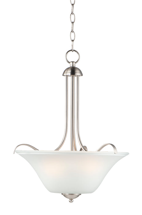 Maxim 12070FTSN Three Light Pendant, Satin Nickel