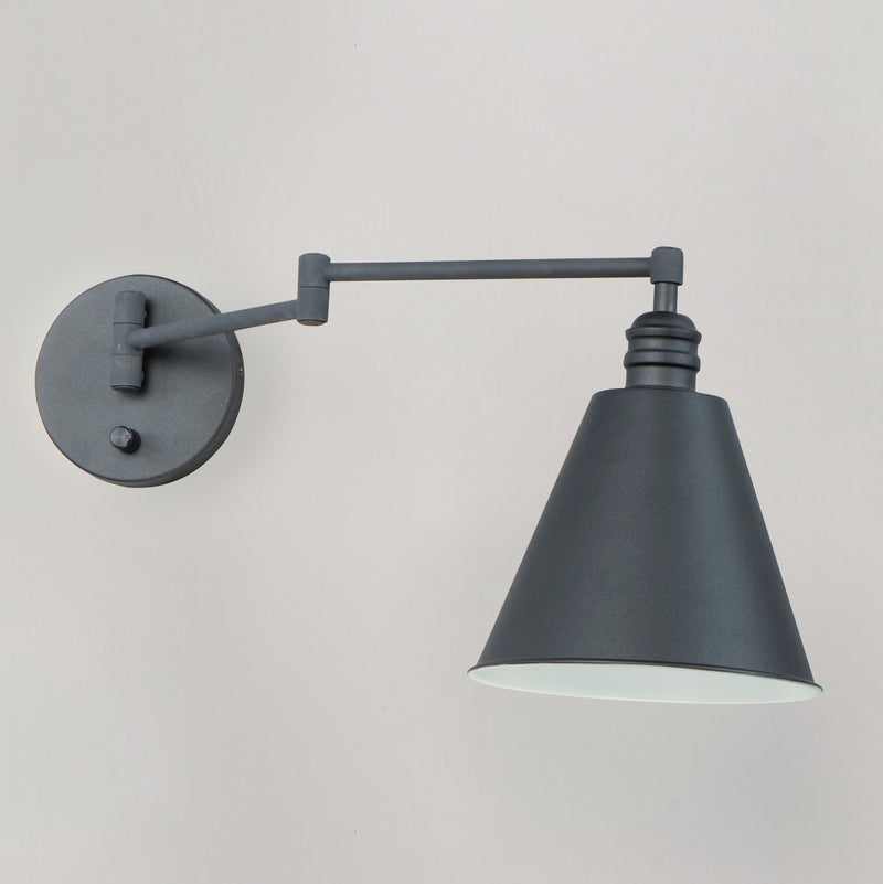 Maxim 12220BK One Light Wall Sconce, Black