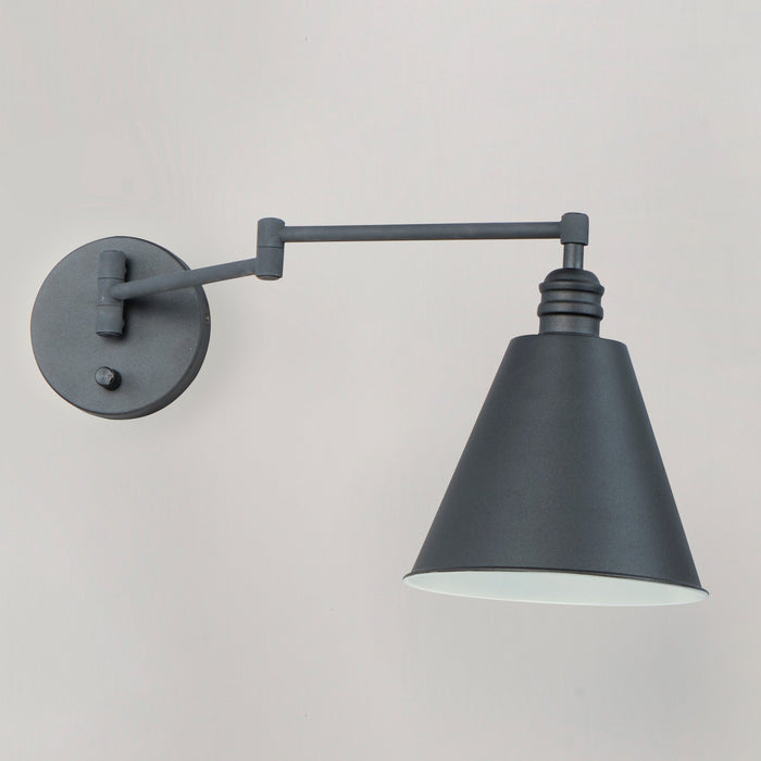 Maxim 12220BK One Light Wall Sconce, Black