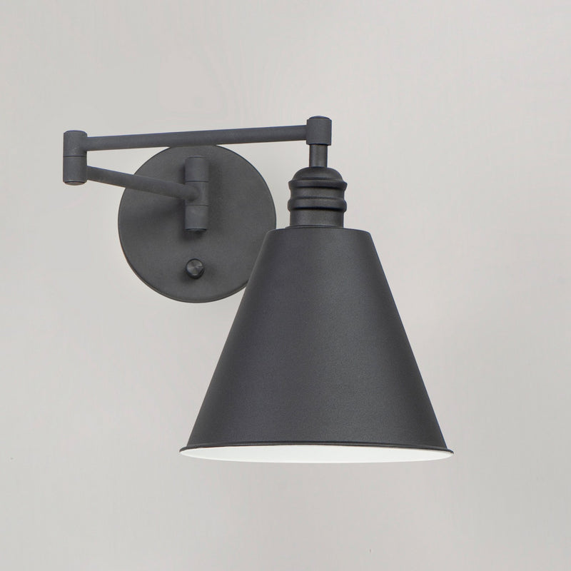 Maxim 12220BK One Light Wall Sconce, Black