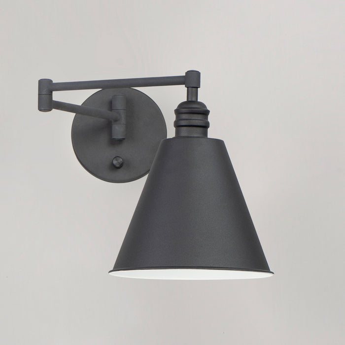 Maxim 12220BK One Light Wall Sconce, Black