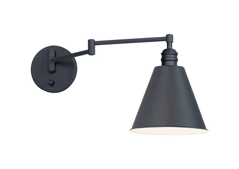Maxim 12220BK One Light Wall Sconce, Black