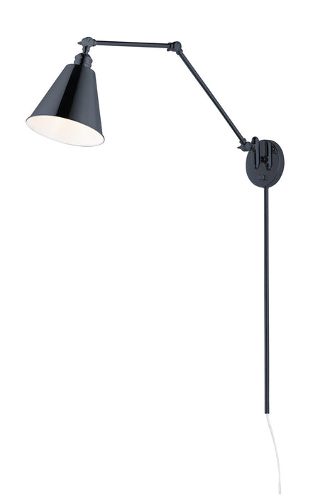 Maxim 12224BK One Light Wall Sconce, Black