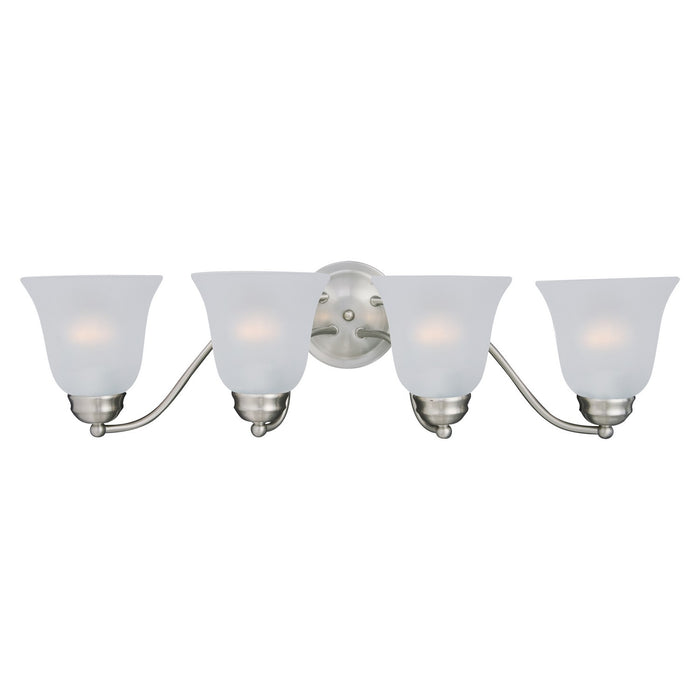 Maxim 2123FTSN Four Light Bath Vanity, Satin Nickel