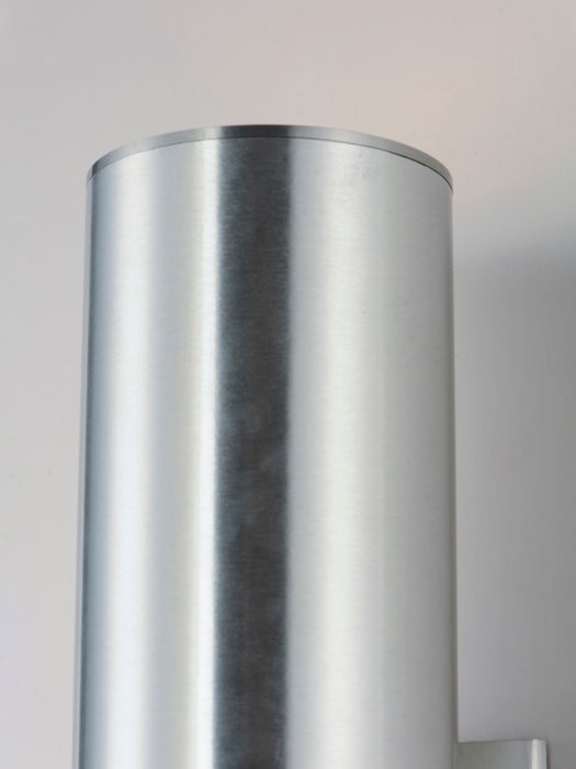 Maxim 26103AL Two Light Outdoor Wall Lantern, Brushed Aluminum