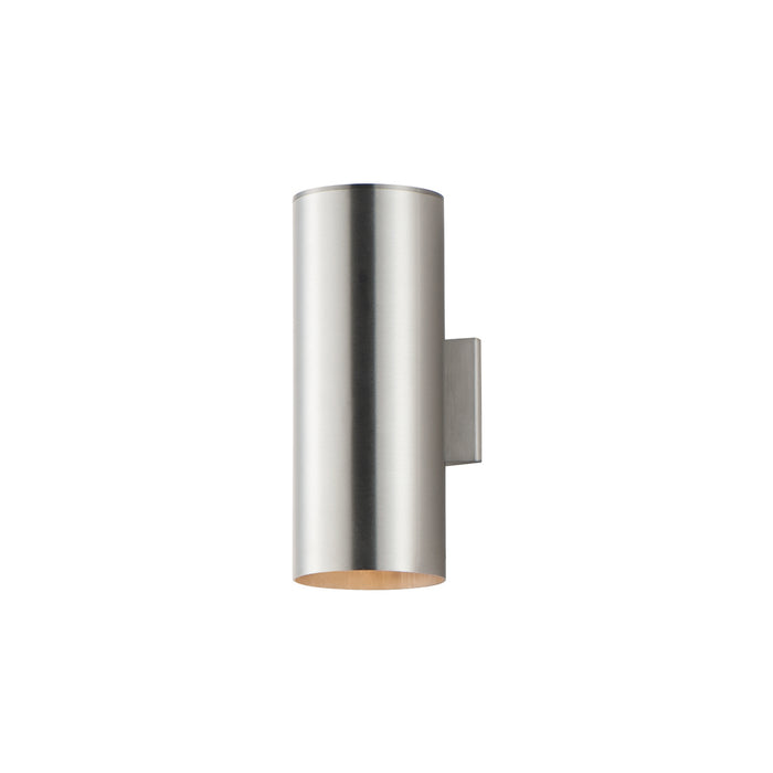 Maxim 26103AL Two Light Outdoor Wall Lantern, Brushed Aluminum
