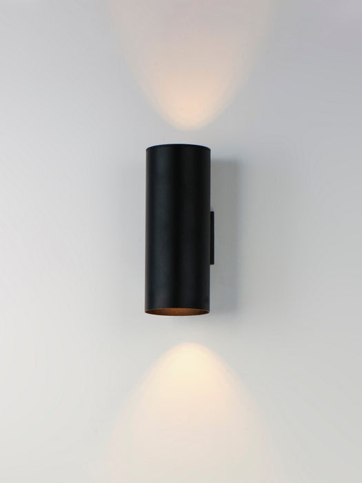Maxim 26103BK Two Light Outdoor Wall Lantern, Black