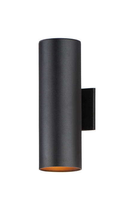 Maxim 26103BK Two Light Outdoor Wall Lantern, Black