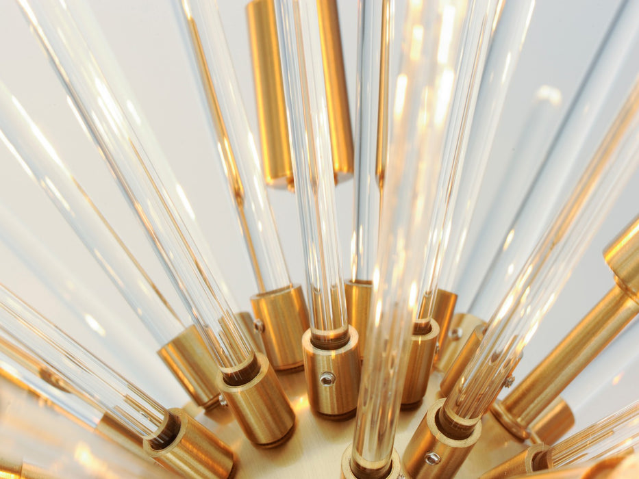 Maxim 28668CLSBR 16 Light Pendant, Satin Brass