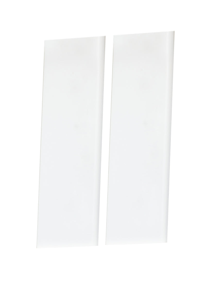 Maxim 53623WT House Number Half Blank Tile (2/PK), White