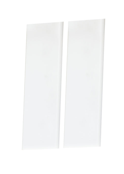 Maxim 53623WT House Number Half Blank Tile (2/PK), White